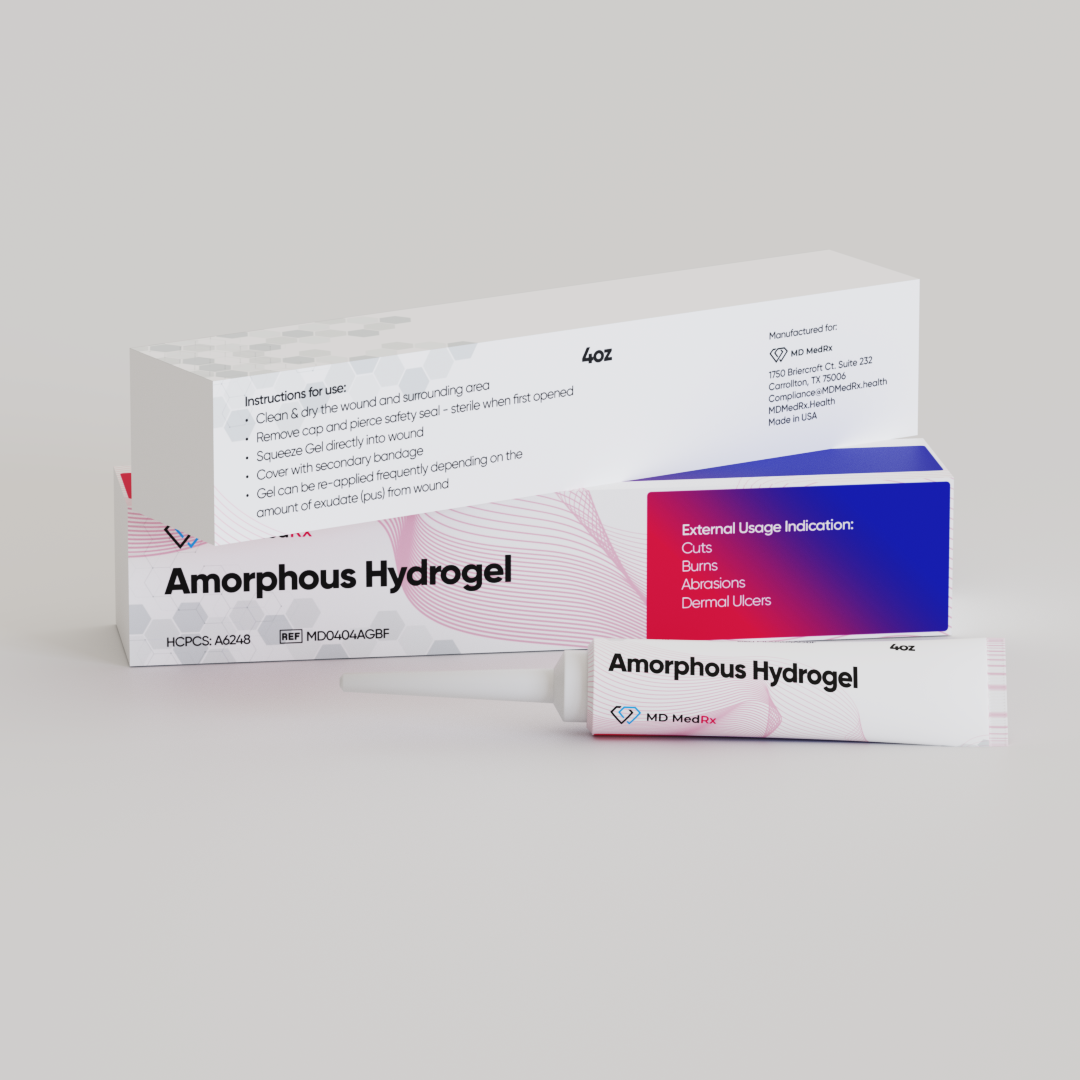 Amorphous & Antimicrobial Hydrogels